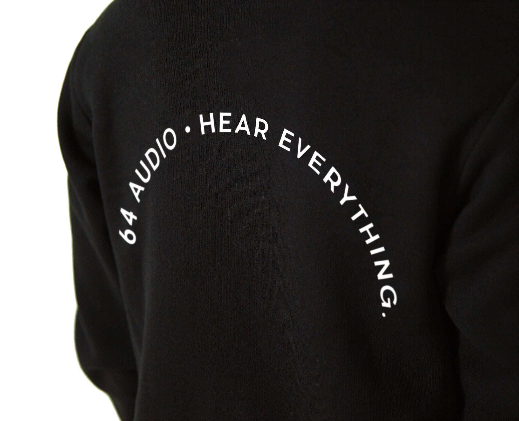 64-audio-signature-monogram-hoodie-sweat-coton-noir image 4