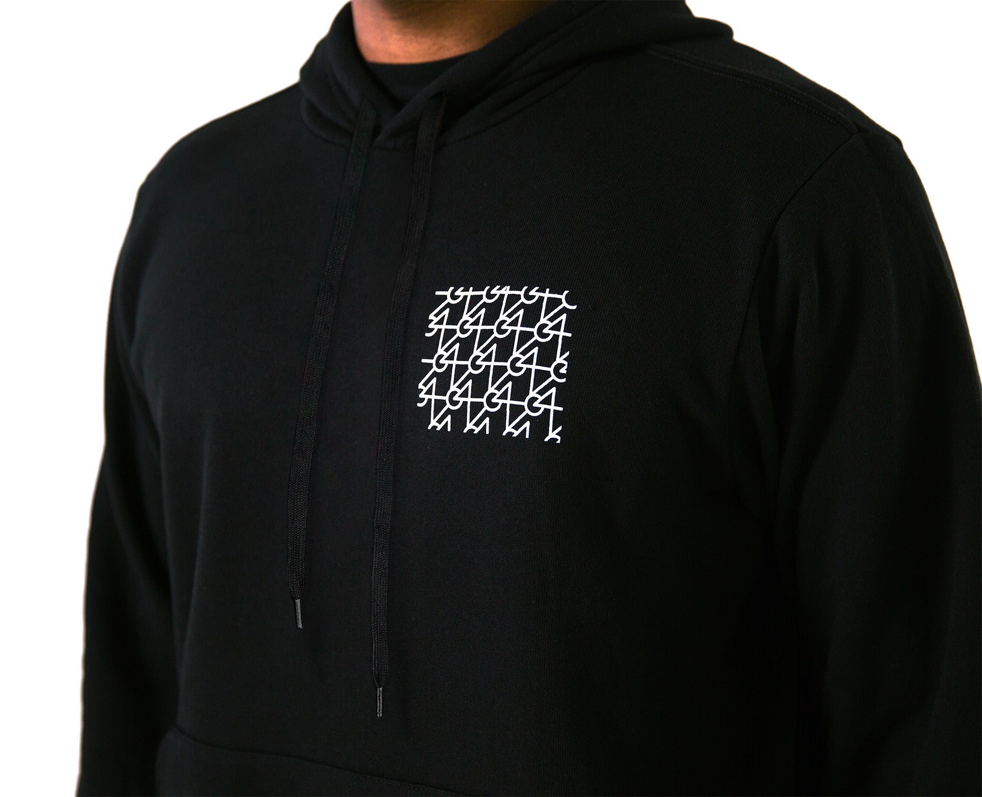 64-audio-signature-monogram-hoodie-sweat-coton-noir image 3