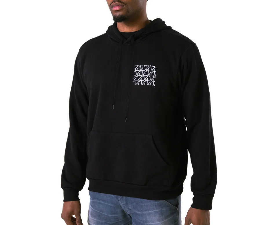 64-audio-signature-monogram-hoodie-sweat-coton-noir image 1