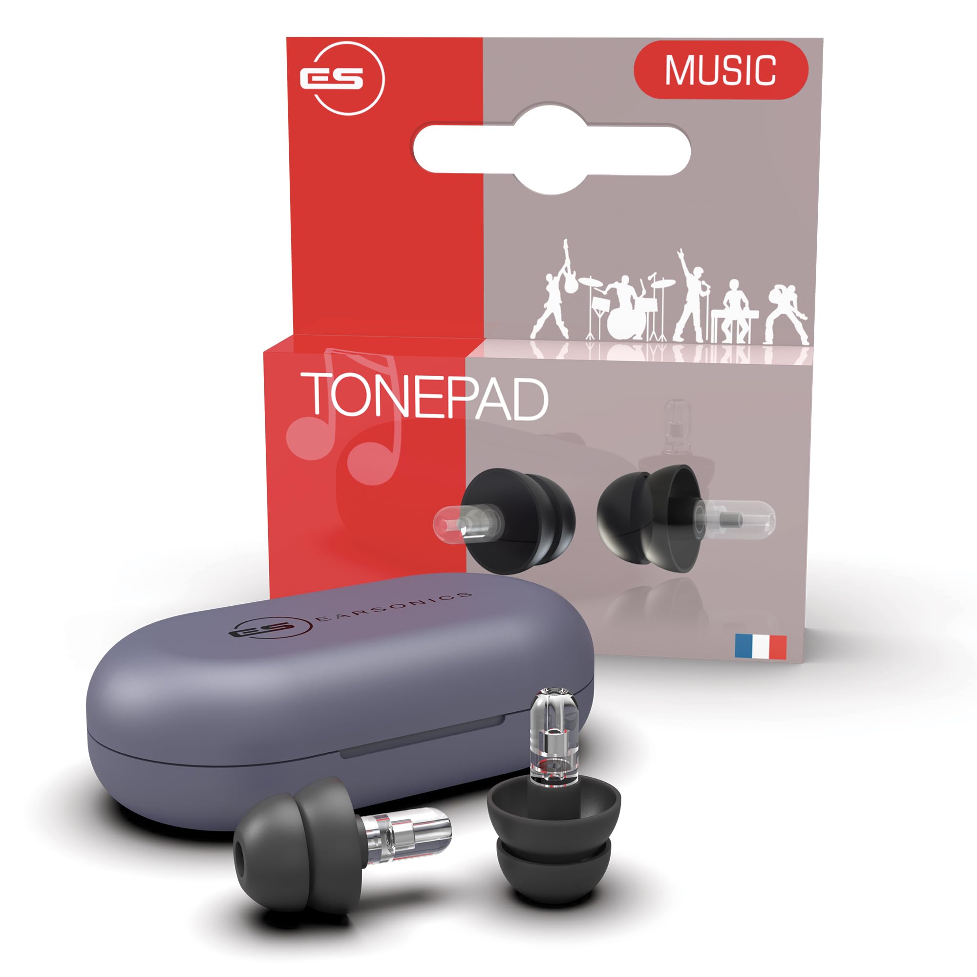 earsonics-tonepad-bouchons-d-oreilles-musiciens-16-db-haute-fid-lit image 1