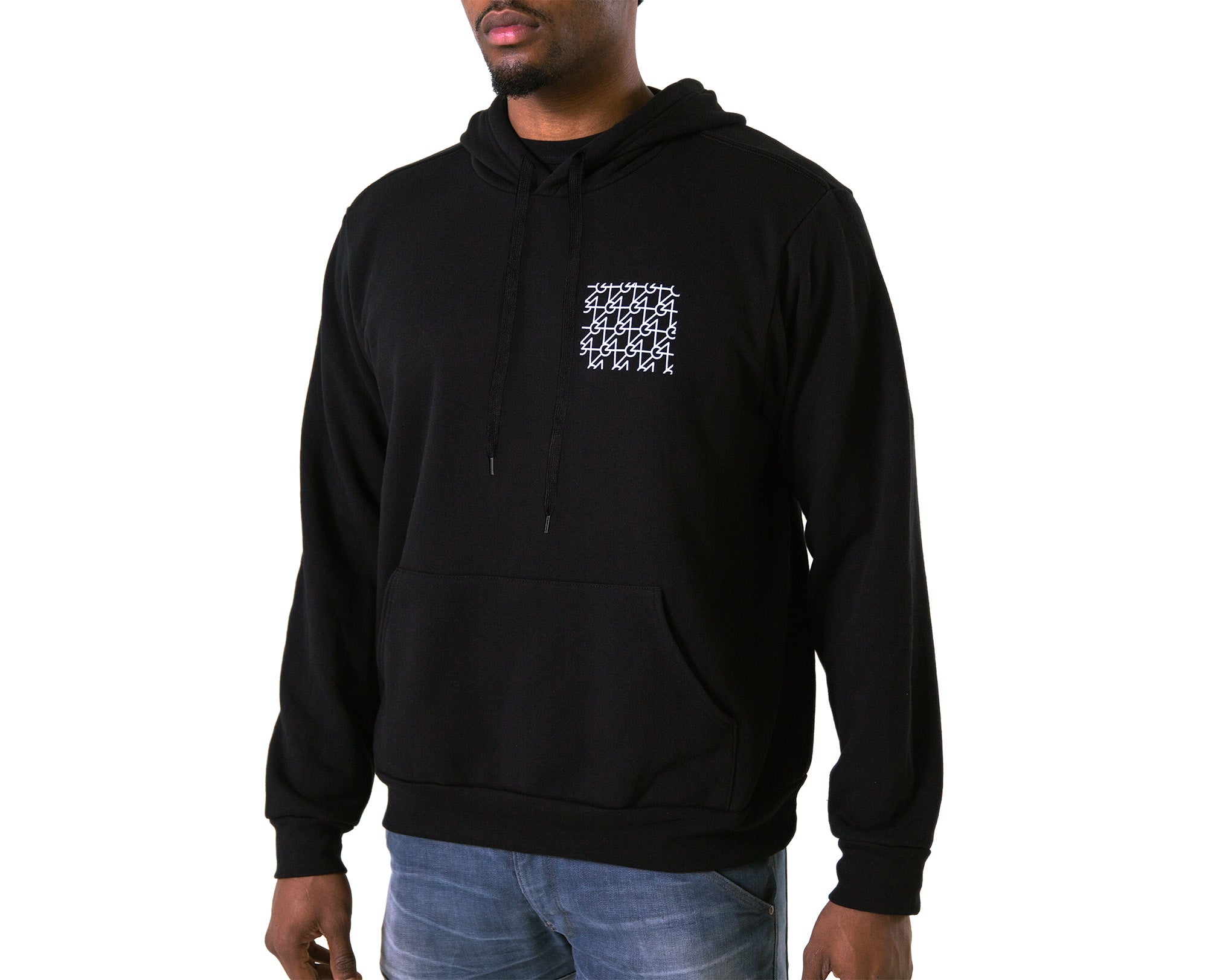 64-audio-signature-monogram-hoodie-sweat-coton-noir image 1