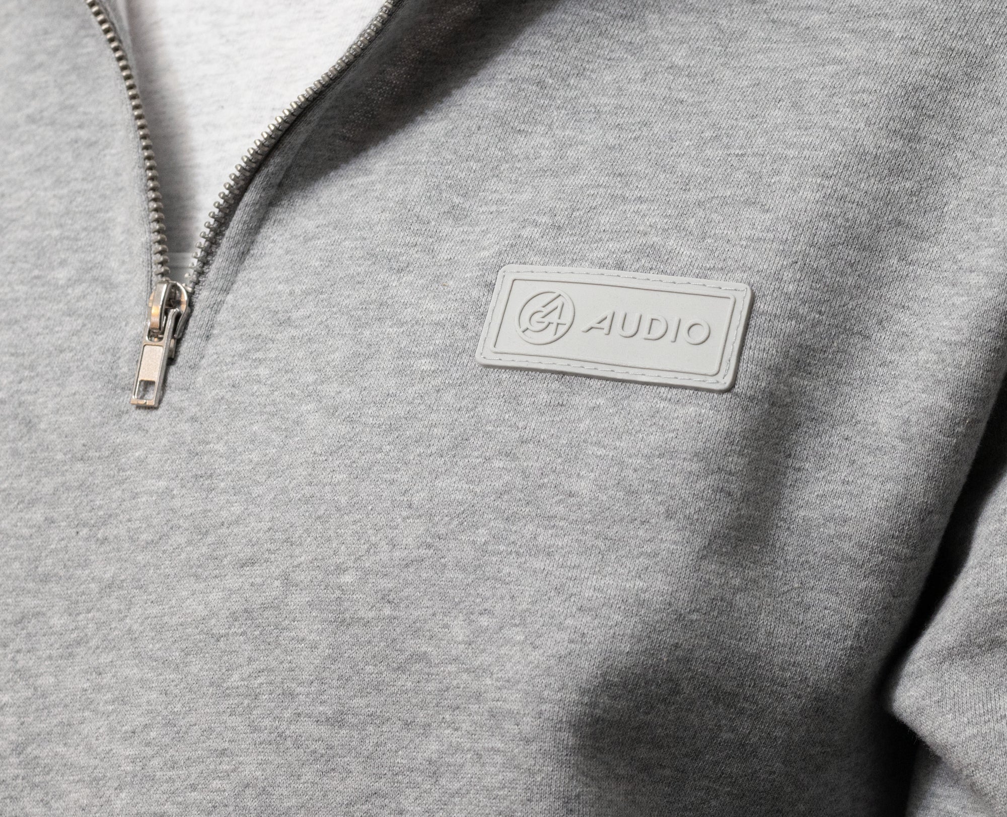64-audio-monochrome-sweat-quarter-zip-gris image 3